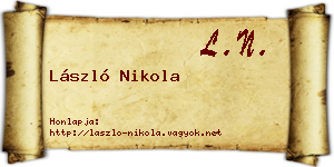 László Nikola névjegykártya